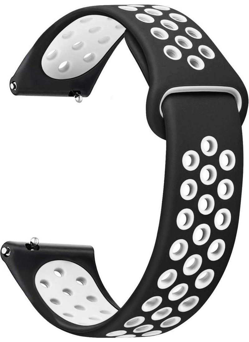 Tagomoon - Honor Watch Gs Pro Compatible Soft Textured Nike Style Perforated Patterned Silicone Band Strap - Image 1