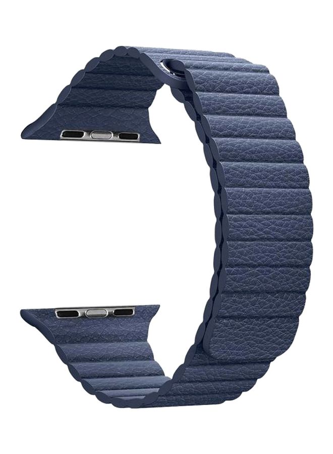 NIBEMINENT Replacement Smartwatch Band For Apple Watch Version 1/2/3/4 42/44 mm Blue - Image 1
