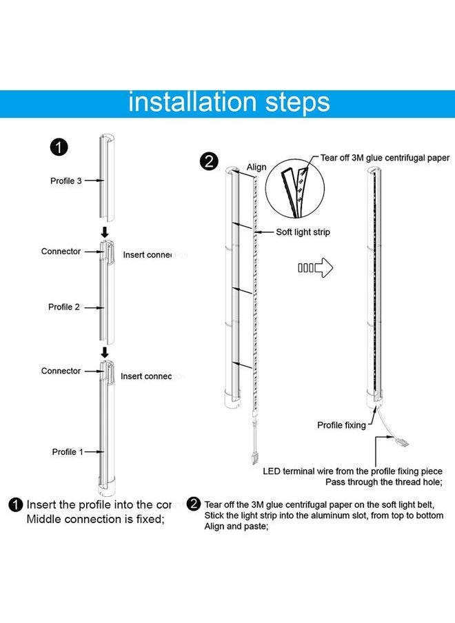 XiuWoo Remote Control LED Light Corner Lamp Multicolour - Image 3