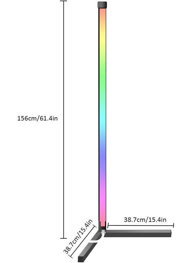 XiuWoo Remote Control LED Light Corner Lamp Multicolour - Image 4