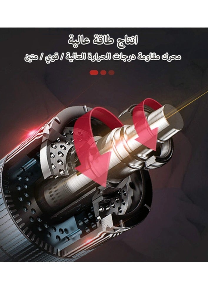 جيرزون - مقص صوف احترافي مطور، مخصص للعناية بالأغنام، ماكينة قص شعر الحيوانات الأليفة الكهربائية بقوة 1000 وات، ماكينة قص شعر الحيوانات الاحترافية مع سرعة قابلة للتعديل (أصفر) - Image 1