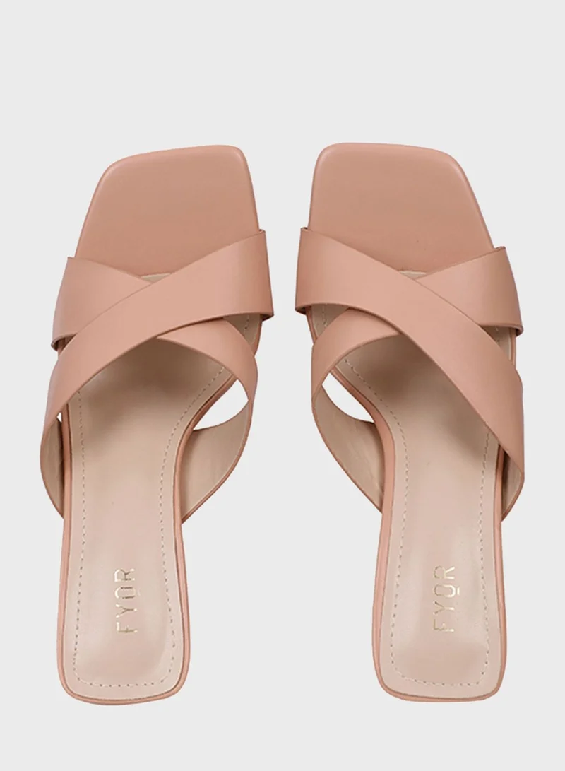 FYOR Cross Strap Sandals