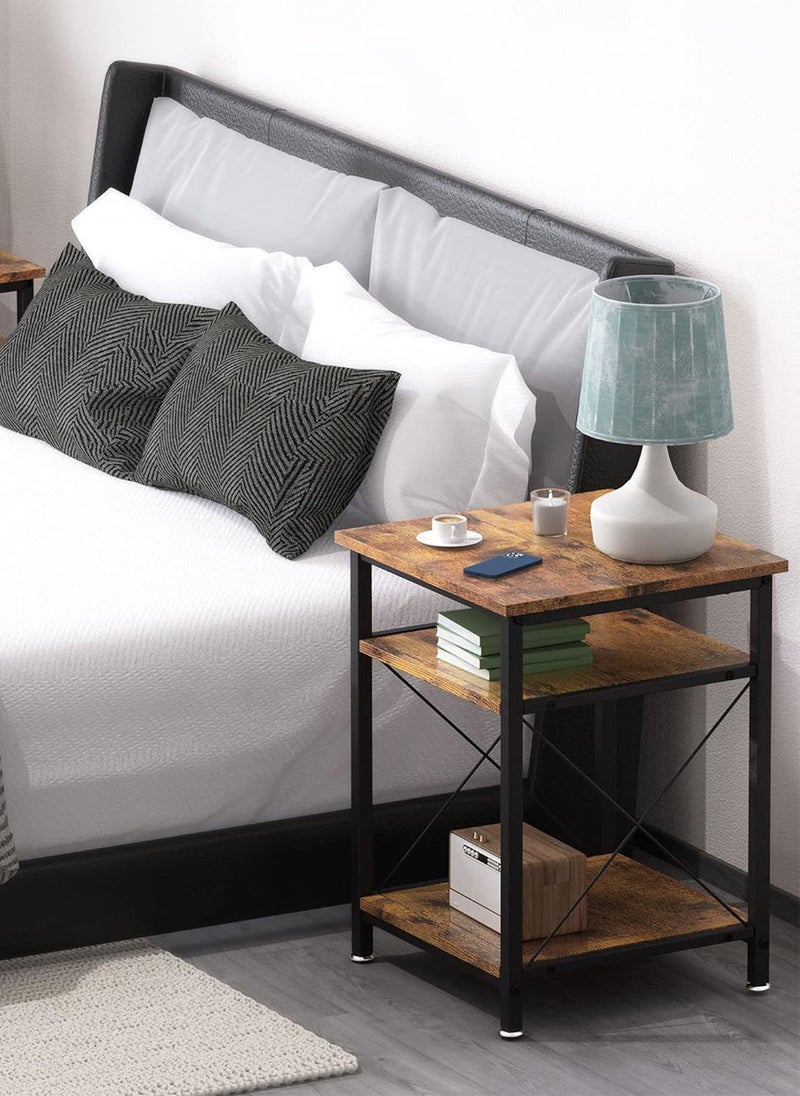 Sharpdo 2-Piece Side Table Furniture Set, Multifunctional Coffee Table Combination 40*40*56CM - Image 4