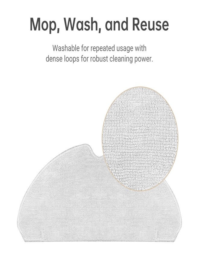 دريم وسادات تنظيف رطبة من دريم متوافقة مع المكنسة الكهربائية الروبوتية D10s Pro، ومناديل ممسحة بديلة لتنظيف الأرضيات (قطعتان) - Image 2