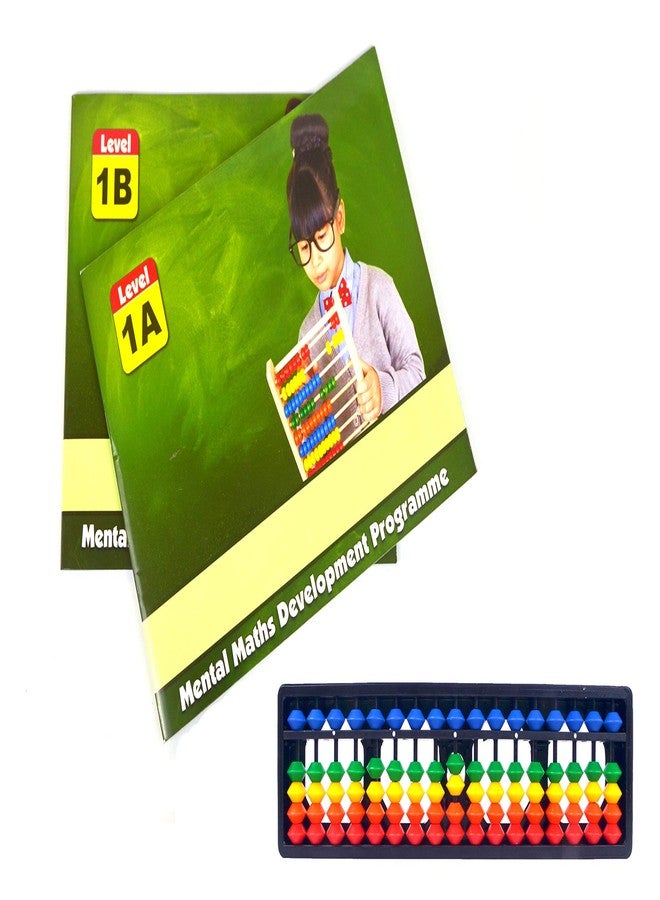 Djuize 17 Rod Multicolour Abacus with 2 Practice Work Books - Level 1 Book,for-kid - Image 1
