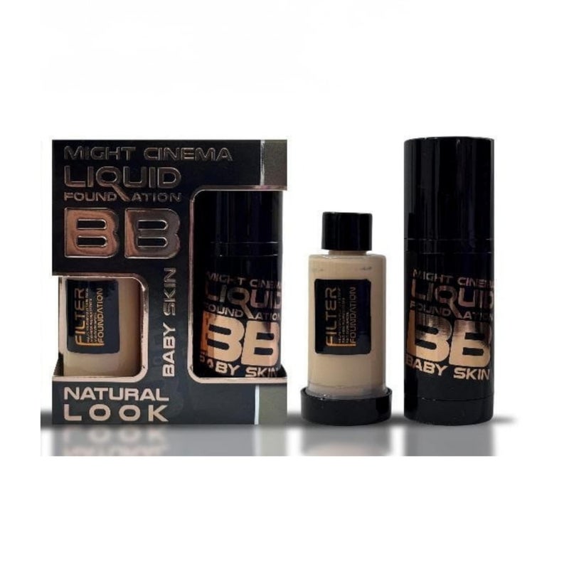 Double foundation cream with a free tube, 4 shades for all skin types. (101) - Image 1