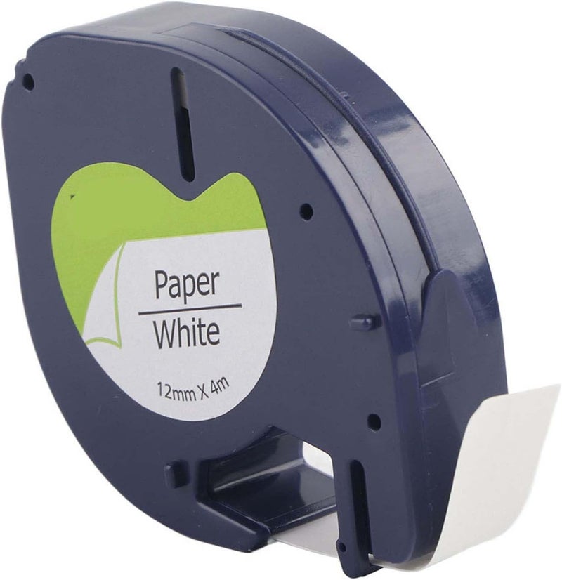Label Tape Resin Ribbon, Abrasion Black - on - White, 12mm x 13.1ft for LT Labeling Machine - Durable Print, Wear, Suitable for Label Makers - Image 4