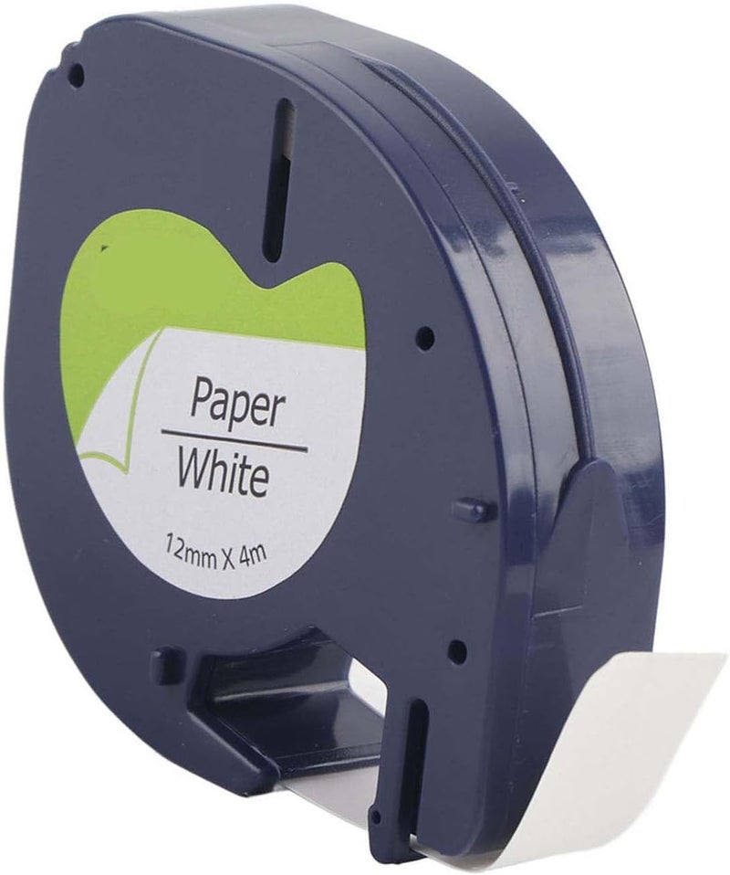 Label Tape Resin Ribbon, Abrasion Black - on - White, 12mm x 13.1ft for LT Labeling Machine - Durable Print, Wear, Suitable for Label Makers - Image 3
