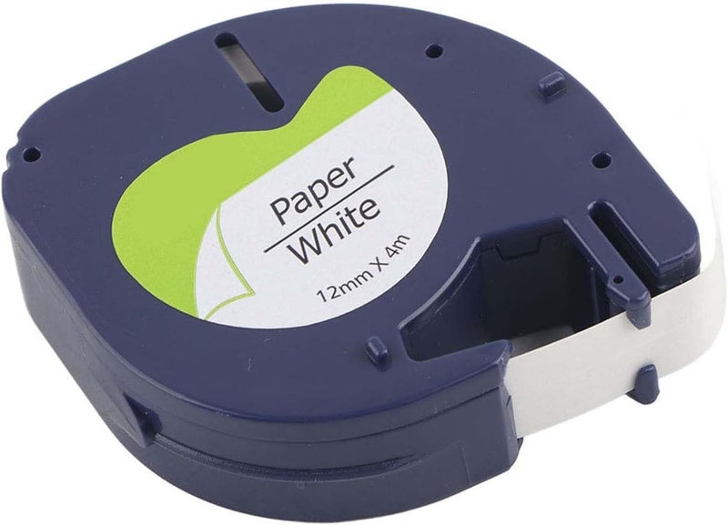 Label Tape Resin Ribbon, Abrasion Black - on - White, 12mm x 13.1ft for LT Labeling Machine - Durable Print, Wear, Suitable for Label Makers - Image 5