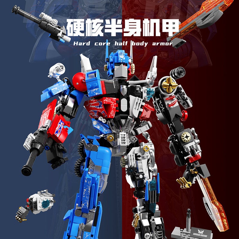 Leroy 7037-7038 Transformers Building Blocks Mech Action Figure Model Kit Gift - Image 3