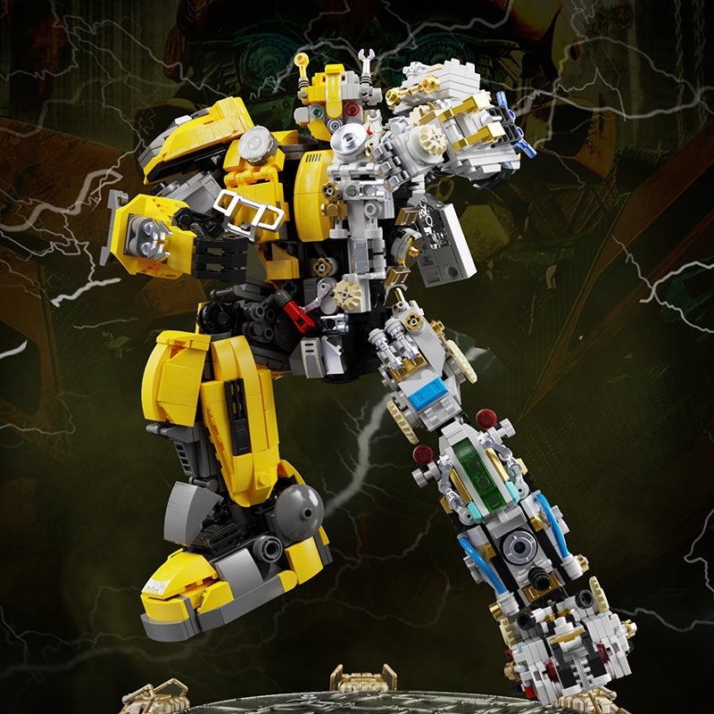 Leroy 7037-7038 Transformers Building Blocks Mech Action Figure Model Kit Gift - Image 4