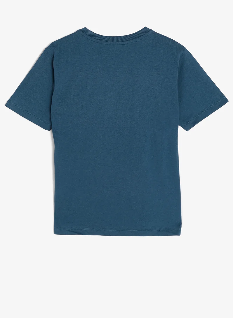 ريبلز مع نمشي Boys Drop Shoulder T-shirt & Shorts Set