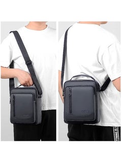 WEIXIER Mens Shoulder Bag Canvas Messenger Bags Travel Crossbody Bag Large Capacity Casual Handbag with Multiple Pockets for Working Shopping Hiking Daily Use  - Image 3
