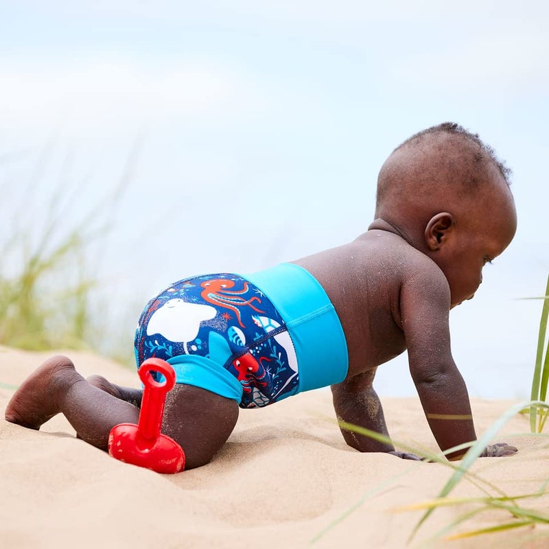 Splash About Happy Nappy Reusable Swim Diaper, Under The Sea, 12-24 Months - Image 4