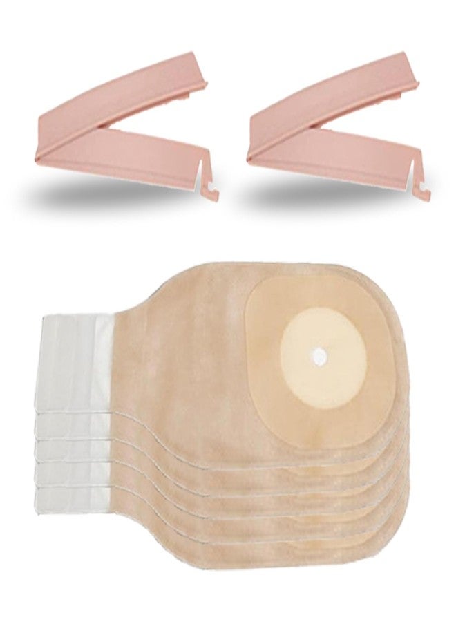 MED Transparent Ostomy Colostomy System with Reusable Clamp & Extra Clips | Odor Control (5) - Image 2