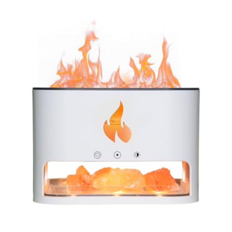 Aromatherapy Essential Oil Diffuser with Himalayan Lamp 250 ml Multi-Coloured LED Air Humidifier - Image 1