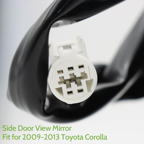LEAVAN Driver Door View Mirror Fit for 2009-2013 Toyota Corolla, Glass Door Mirror Driver Left - Image 4
