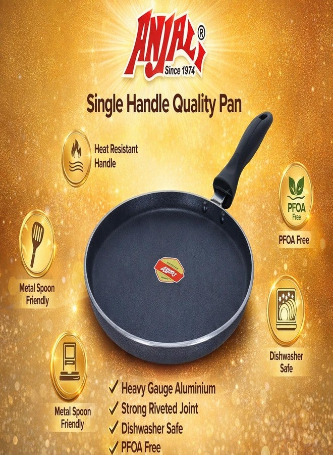 ANJALI Induction Dosa Tawa 300 mm | PTFE Nonstick Coating | Hammertone Finish - Image 3