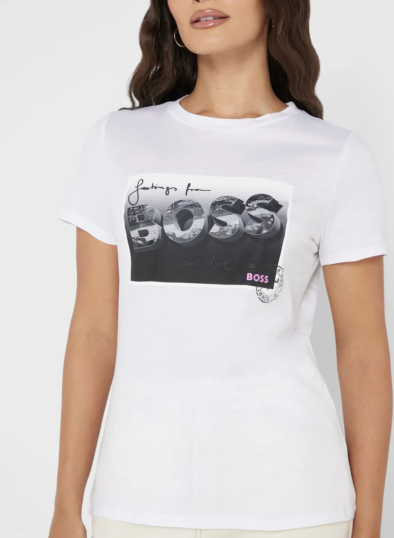 BOSS Crew Neck Logo T-Shirt