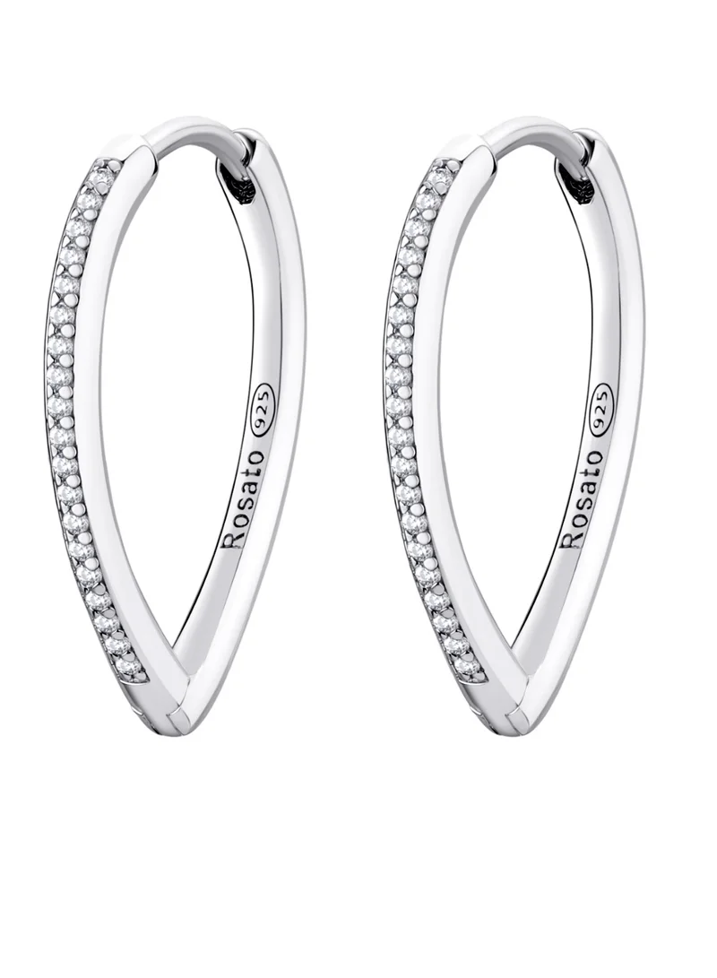 ROSATO Sofia Earrings in 925 Sterling Silver with 76 White Cubic Zirconia for Women's