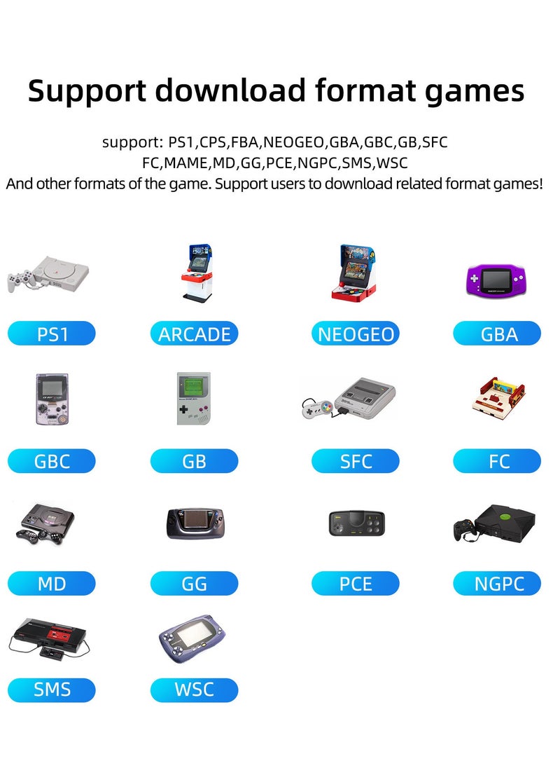 Miyoo - Miyoo Mini Plus+ Portable GBA Game PS1 Handheld Game Console(Gray 128G) - Image 1