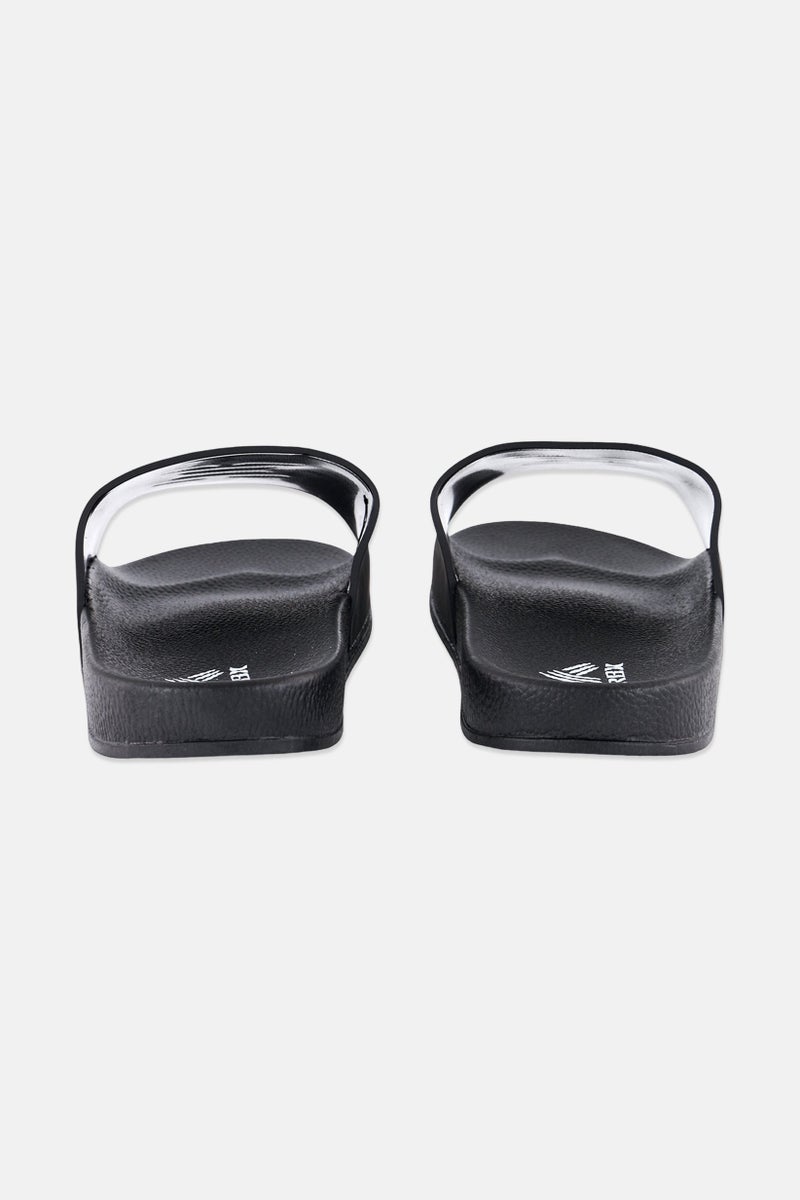 RBX Men Brand Logo Slip On Slides, Black  - Image 3