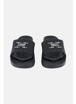 RBX Men Brand Logo Slip On Slides, Black  - Image 4