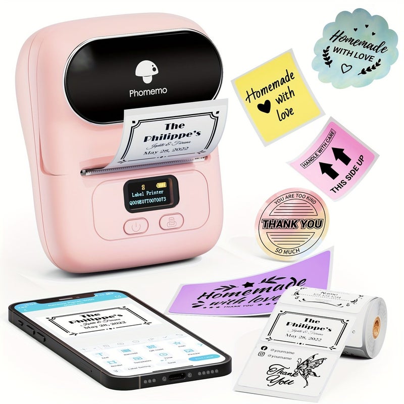 Blue Phomemo M110 Compact Wireless Thermal Label Printer for Address and Barcode - Image 1