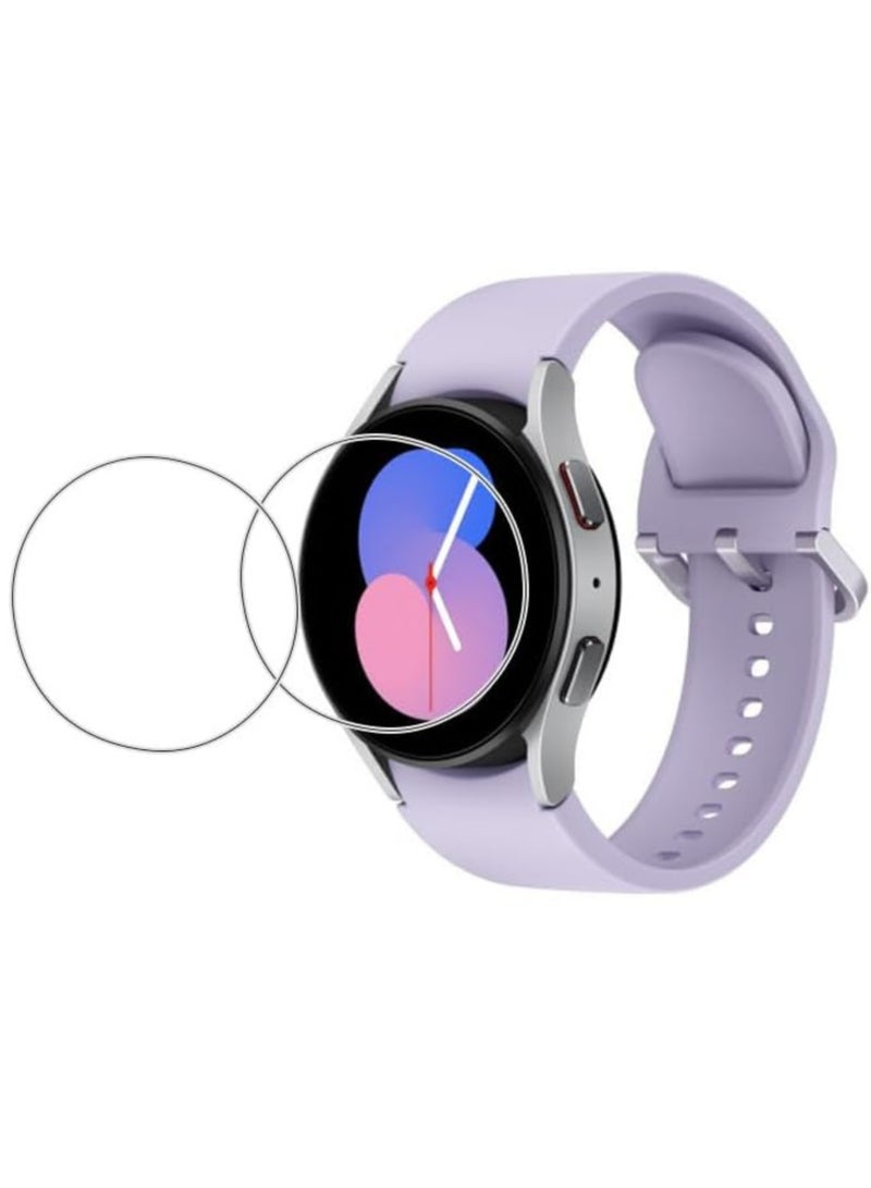 SARAOONT Samsung Galaxy Watch 5 40mm 4 Pack 10H Glass Screen Protector Anti Scratch HD Clarity Bubble Free Easy Install - Image 1