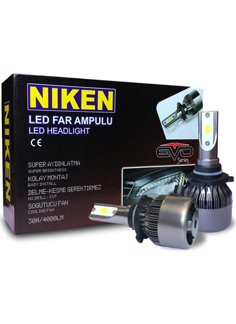 Evo Series Led Xenon Headlight Bulb H7 / H4 / H11 / H1 / H10 / 9005 / 9006 / H15 + T10 Bulb