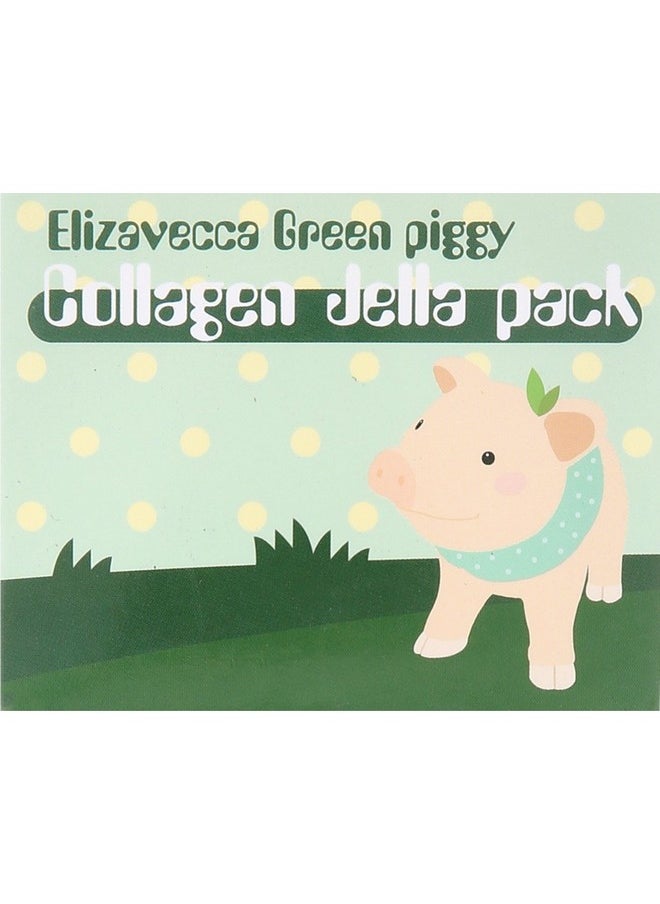 Elizavecca - Elizavecca Green Piggy 50% Collagen Cream 100g - Volume Up Face Cream | Repair Water Cream | Big size Water Cream | Under Eye Cream for Puffiness and Bags | Shape Memory Night Cream - Image 1