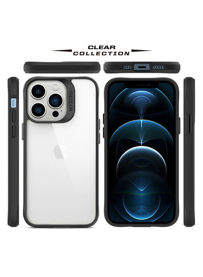 Theodor Protective Hybrid Case Cover For Apple Iphone 13 PRO 6.1 Black  - Image 2