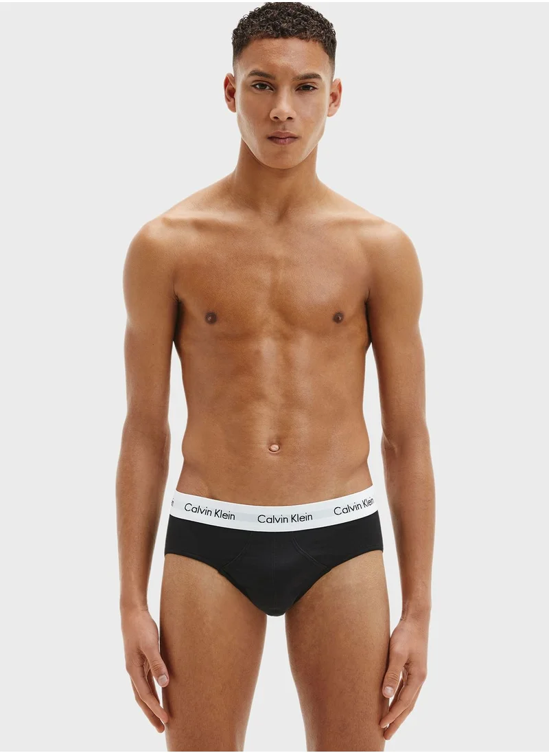 CALVIN KLEIN 3 Pack Logo Waist Trunks