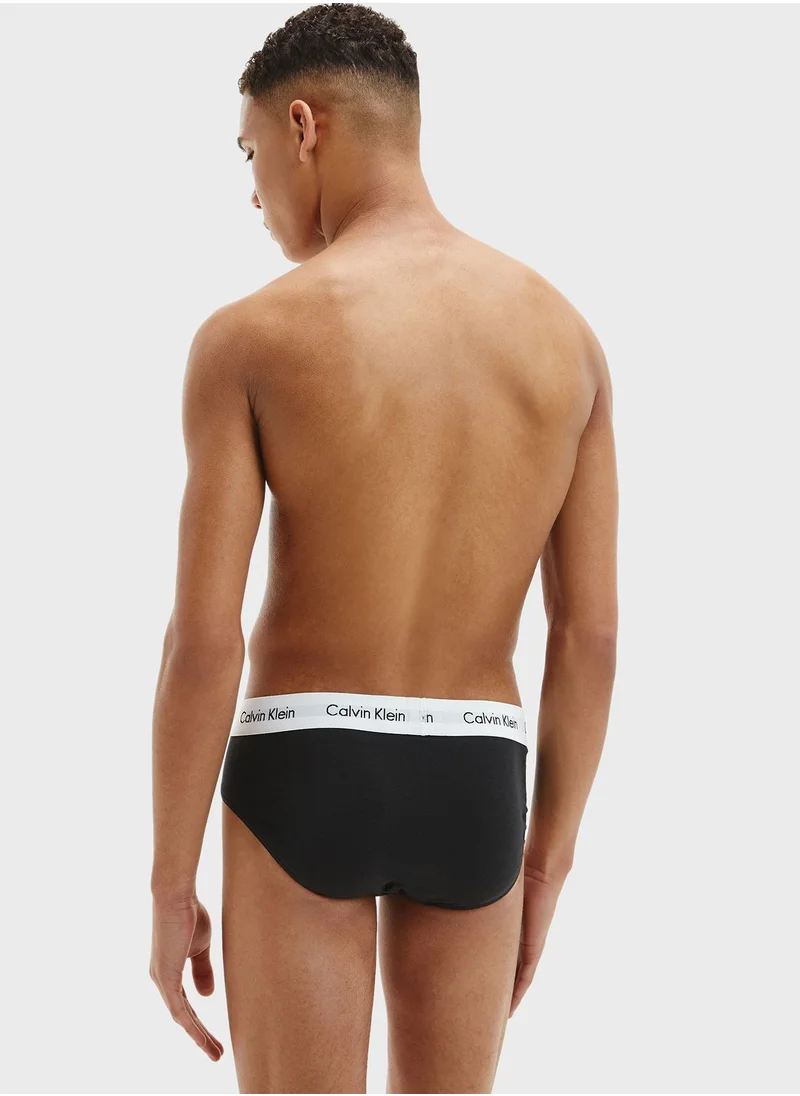 CALVIN KLEIN 3 Pack Logo Waist Trunks