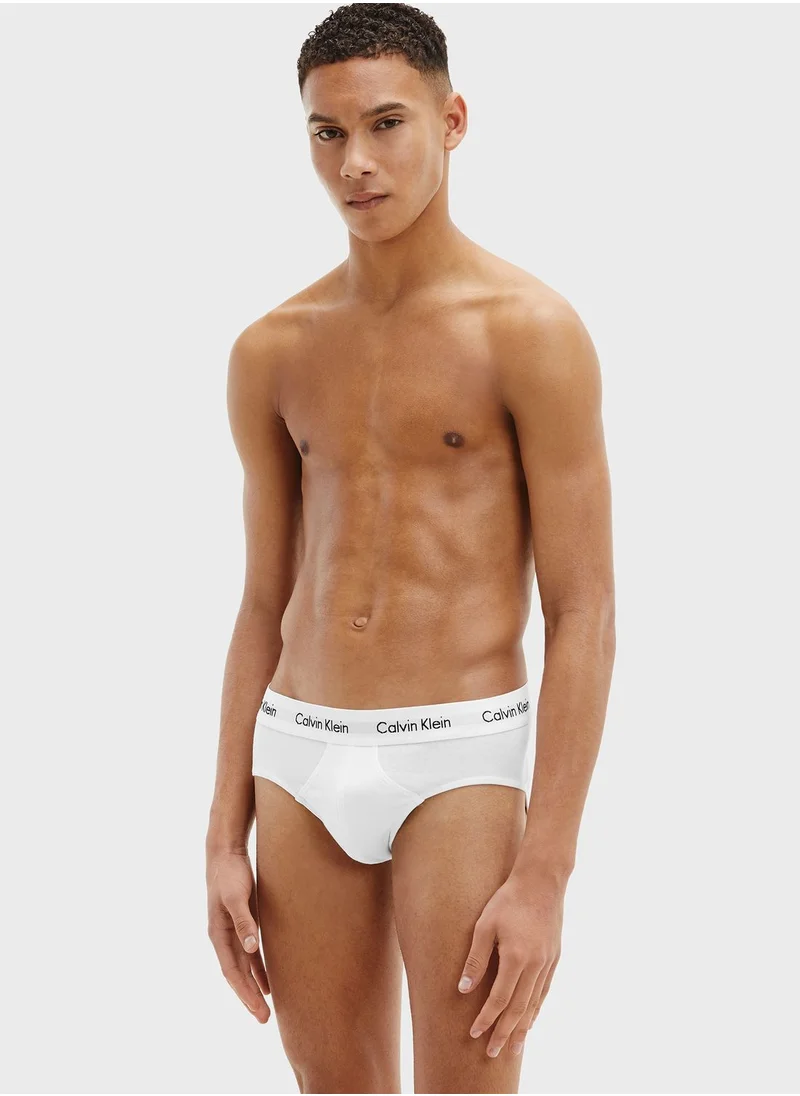 CALVIN KLEIN 3 Pack Logo Waist Trunks