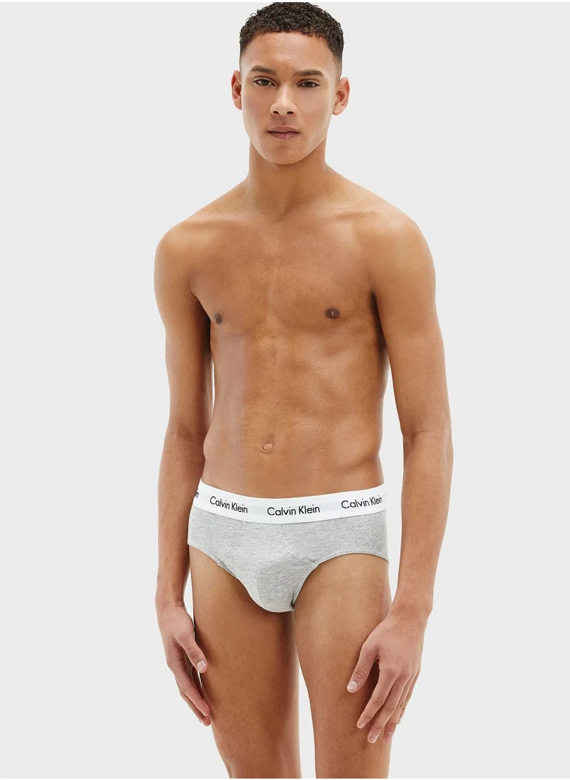 CALVIN KLEIN 3 Pack Logo Waist Trunks