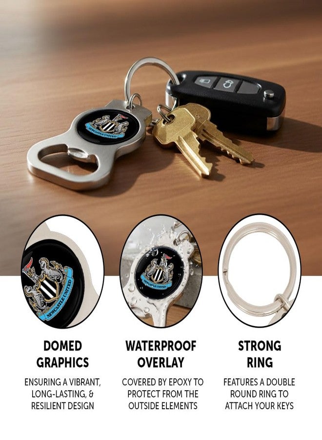 Desert Cactus Newcastle United FC Keychain Bottle Opener NUFC Magpies English Football Club Soccer Car Keys Official Fan Gear (Design A) - Image 3