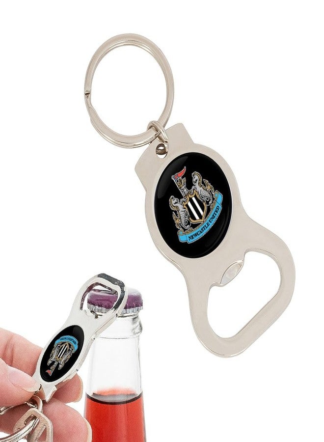 Desert Cactus Newcastle United FC Keychain Bottle Opener NUFC Magpies English Football Club Soccer Car Keys Official Fan Gear (Design A) - Image 1