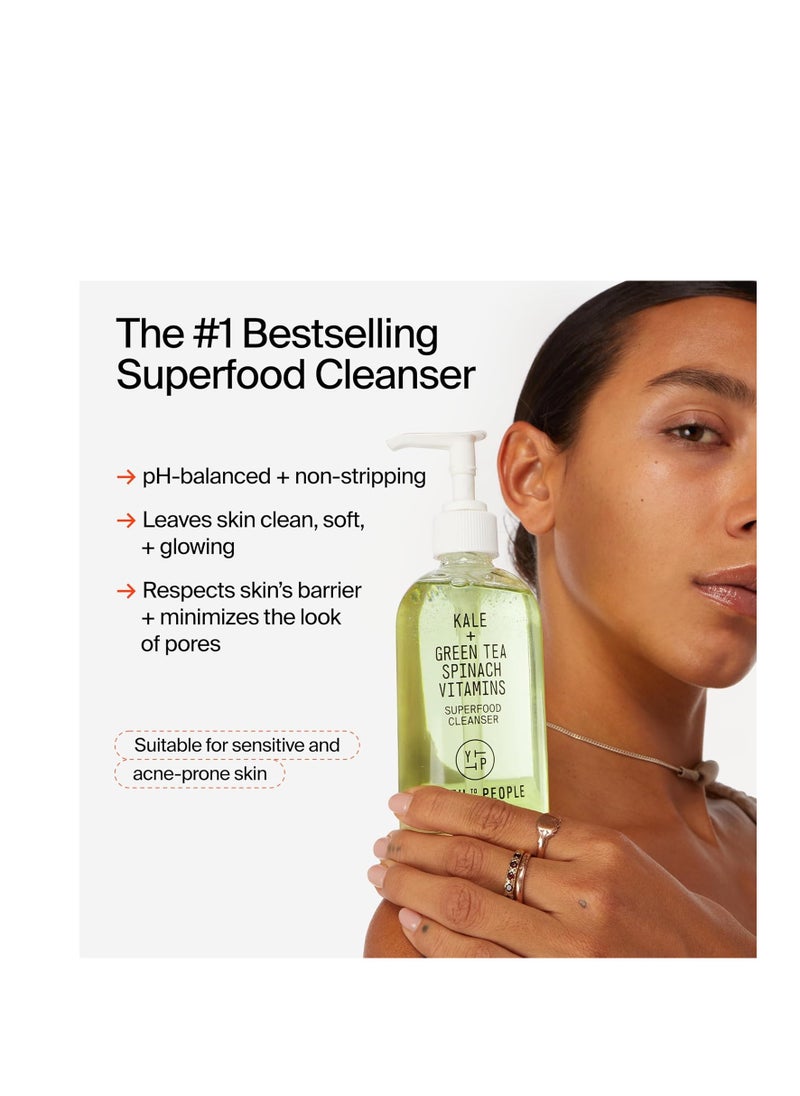 Youth To The People - Youth To The People Superfood Facial Cleanser - Kale and Green Tea Cleanser - Gentle Face Wash, Makeup Remover + Pore Minimizer for All Skin Types - Vegan - Image 1