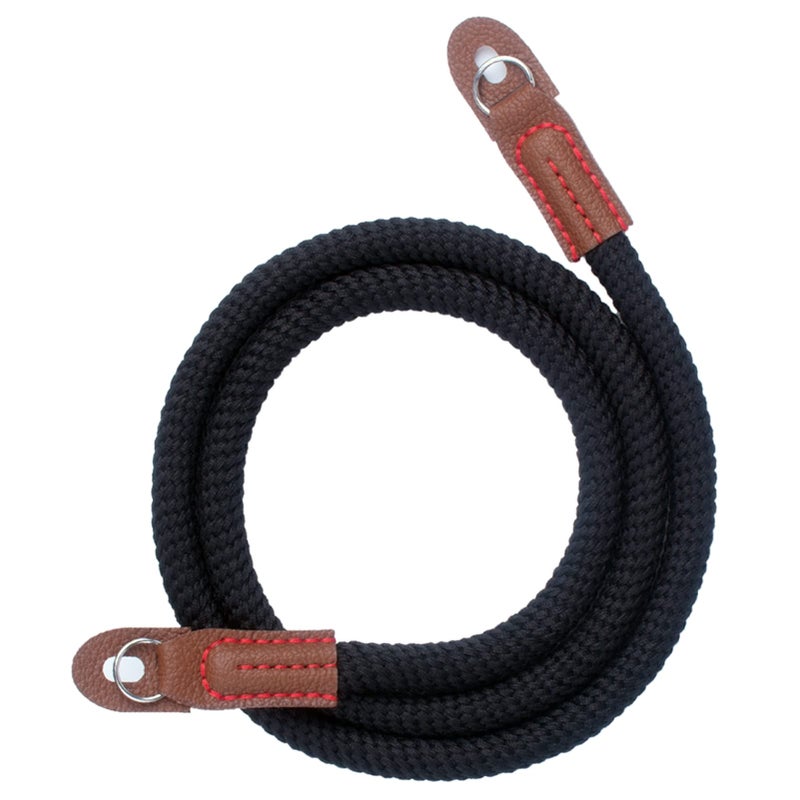 VKO Camera Strap,Soft Rope Camera Neck Strap, Shoulder Strap for DSLR SLR Mirrorless Camera with Round Hole Interface 100cm Black - Image 1