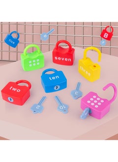 Generic Montessori Early Education Matching Numbers And Letters Unlock Game Key Fine Movements Children's Training Baby Educational Toys-Color:YS-digital Learning Lock 0.6  - Image 5