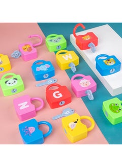 Generic Montessori Early Education Matching Numbers And Letters Unlock Game Key Fine Movements Children's Training Baby Educational Toys-Color:YS-digital Learning Lock 0.6  - Image 2
