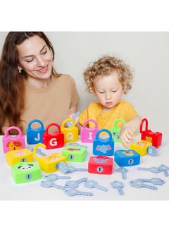 Generic Montessori Early Education Matching Numbers And Letters Unlock Game Key Fine Movements Children's Training Baby Educational Toys-Color:YS-digital Learning Lock 0.6  - Image 3