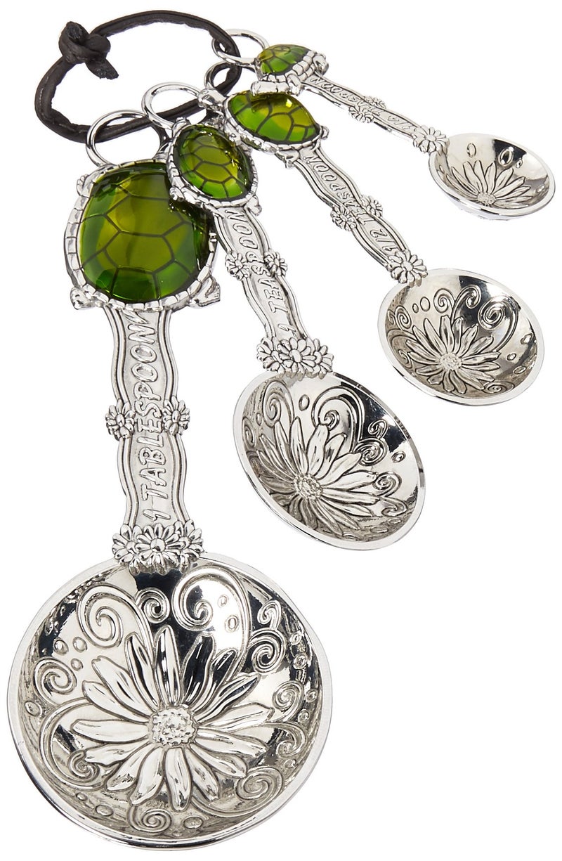 Ganz 4Piece Measuring Spoons Set Turtle silver