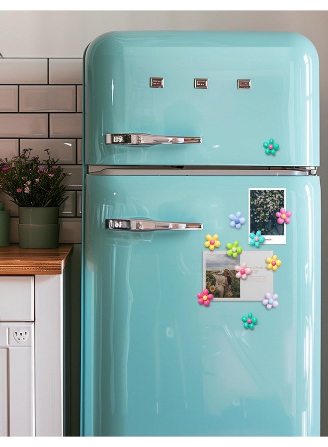 Mymazn Mymazn 20 PCS Fridge Magnets Cute Refrigerator Magnets Colorful Decorative Magnet Flower Magnet for Office Kitchen Locker  - Image 3