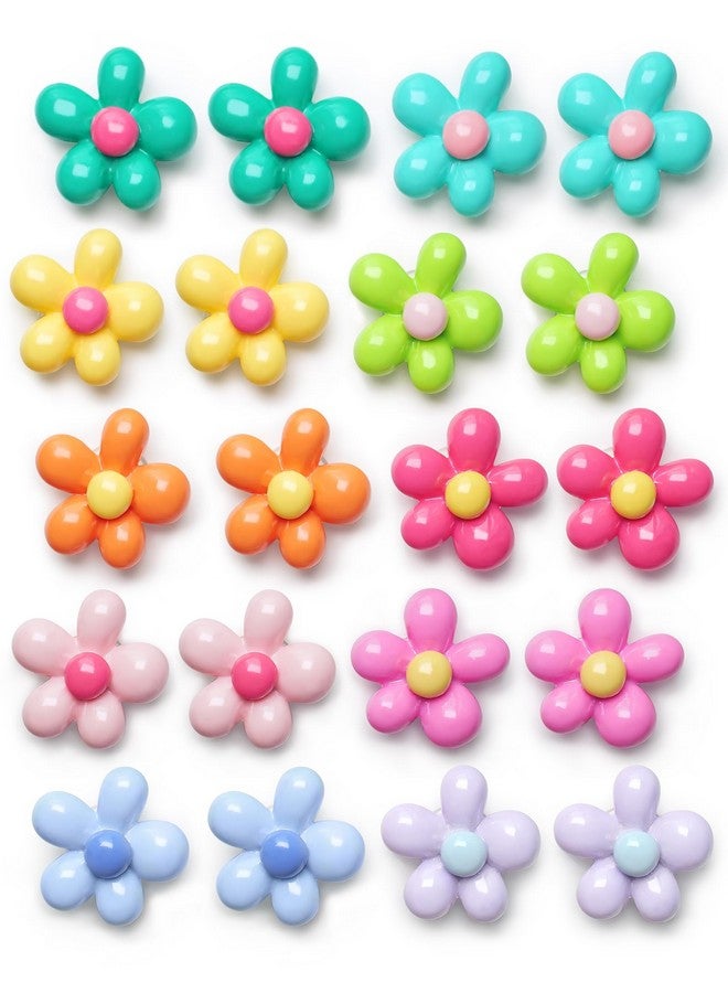 Mymazn Mymazn 20 PCS Fridge Magnets Cute Refrigerator Magnets Colorful Decorative Magnet Flower Magnet for Office Kitchen Locker  - Image 1