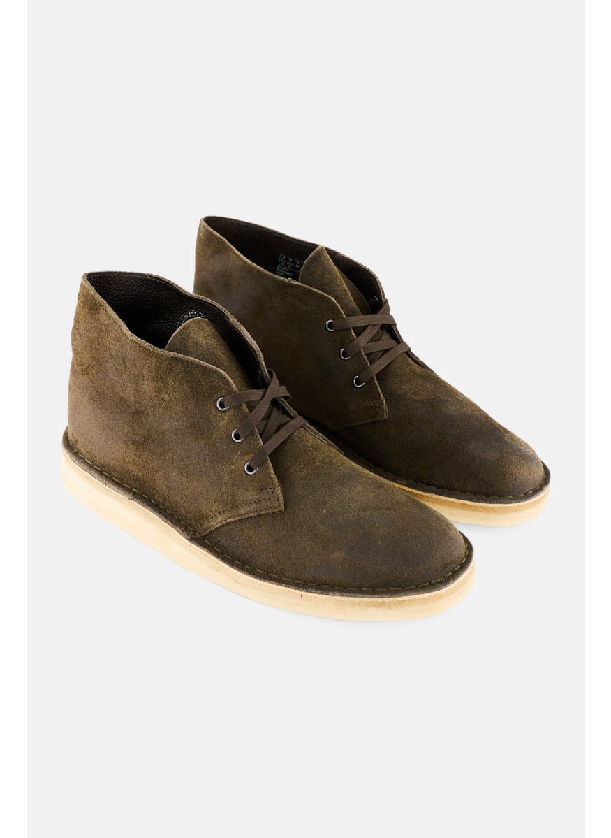 clarks Men Standard Desert Coal Lace Up Casual Shoes, Olive  - Image 1