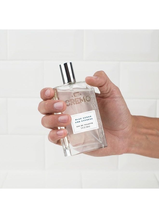 cremo - Blue Cedar & Cypress Cologne Spray, A Woodsy Scent with Notes of Lemon Leaf, Cypress and Cedar, 3.4 Fl Oz - Image 1