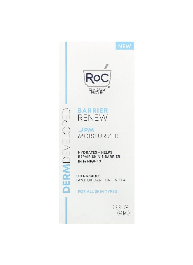 RoC - RoC, Barrier Renew, PM Moisturizer, Fragrance Free, 2.5 fl oz (74 ml) - Image 1