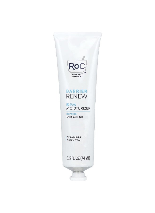 RoC - RoC, Barrier Renew, PM Moisturizer, Fragrance Free, 2.5 fl oz (74 ml) - Image 1